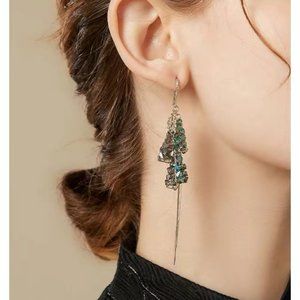 Ethnic style crystal delicate earrings